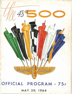 OFFICIAL PROGRAM INDY 500 1964 MAY 30 PLUS STARTING POSITION CHART*